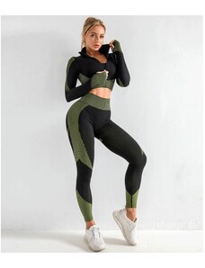 Jiné Dámský sportovní komplet ZIP Black Green