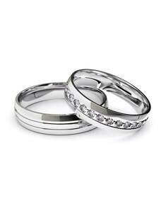 PRIMOSSA 1121 - stříbrné snubní prsteny