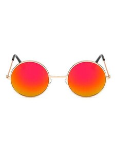 Sunmania Oranžové zrcadlové brýle Lenonky