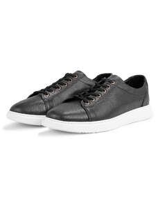 Ducavelli Verano Genuine Leather Men's Casual Shoes, Summer Sports Shoes, Lightweight Shoes Black.