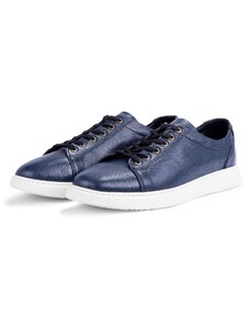 Ducavelli Verano Genuine Leather Men's Casual Shoes Summer Sports Shoes, Lightweight Shoes Navy Blue