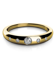 Couple Luxur Zlatý dámský prsten Nika 6810502 Velikost prstenu: 56