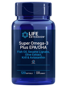 Life Extension Super Omega-3 Plus EPA/DHA 120 ks, gelové tablety