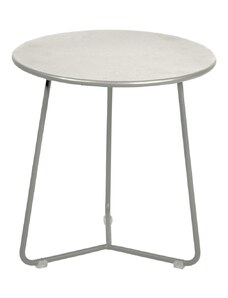 Světle šedý kovový odkládací stolek Fermob Cocotte 34,5 cm