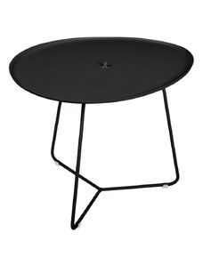 Černý kovový konferenční stolek Fermob Cocotte 44 x 55 cm