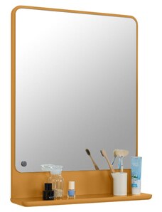Hořčicově žluté lakované koupelnové zrcadlo Tom Tailor Color Bath 70 x 52 cm