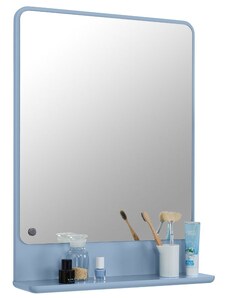 Světle modré lakované koupelnové zrcadlo Tom Tailor Color Bath 70 x 52 cm