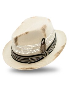 Letní klobouk trilby - Leno - vintage - limitovaná kolekce