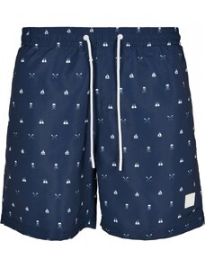 Pánské koupací šortky Urban Classics Pattern Swim Shorts - skullandyacht aop