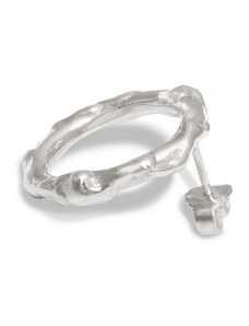 Klára Bílá Jewellery Dámské náušnice Aqua kruhy Stříbro 925/1000