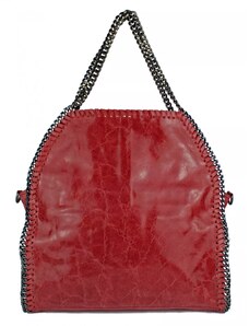 GIOSTRA Italská kožená kabelka Stela Grande Červená