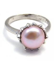 AutorskeSperky.com - Stříbrný prsten s perlou - S1173