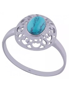 AutorskeSperky.com - Stříbrný prsten s tyrkysem - S2045