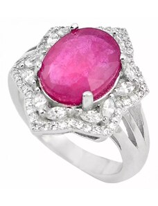 AutorskeSperky.com - Stříbrný prsten s rubínem - S2182