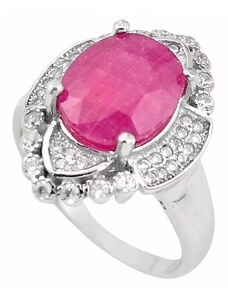 AutorskeSperky.com - Stříbrný prsten s rubínem - S2178