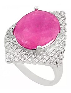 AutorskeSperky.com - Stříbrný prsten s rubínem - S2194