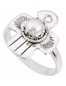AutorskeSperky.com - Stříbrný prsten s perlou - S6139
