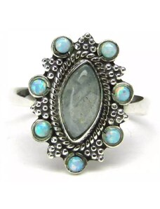 AutorskeSperky.com - Stříbrný prsten s opálem - S6574