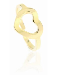 Pozlacené Prsteny z Chirurgické Oceli PST603, Zlatá Barva, Velikost US6 EU11