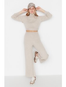 Trendyol Beige Basic Rolák Pletené top-top Set