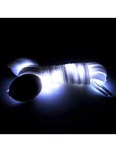 LED šňůrky do bot Bílá