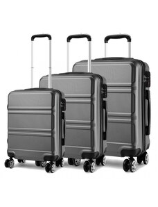KONO Set cestovních kufrů Ariel, šedý