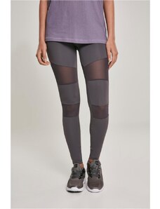 URBAN CLASSICS Ladies Tech Mesh Leggings - dark grey
