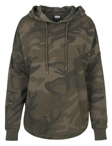 URBAN CLASSICS Ladies Oversized Camo Hoody - olive camo