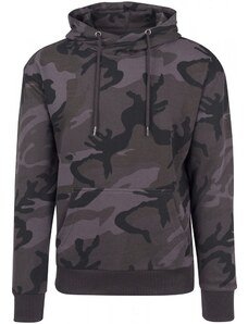 URBAN CLASSICS High Neck Camo Hoody - dark camo