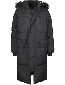 Dámský zimní kabát Urban Classics Ladies Oversize Faux Fur Puffer Coat - černý