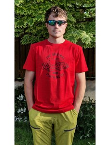 Pánské tričko Scharf s krátkým rukávem organická bavlna červené