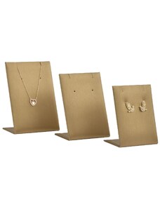 Koženkový stojan/set na soupravu šperků hnědý DK-002/A21