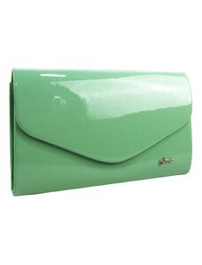 Barebag Pistáciově zelené lakované dámské psaníčko SP102 GROSSO