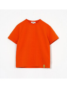 MUFFIN MODE Ležérní bavlněné tričko s krátkým rukávem, oranžové