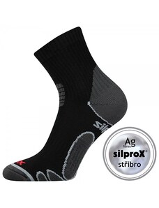 SILO sportovní antibakteriální ponožky se stříbrem VoXX černá 39-42