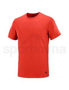 Pánské tričko Salomon Promo SS TEE M - červená 2XL uni