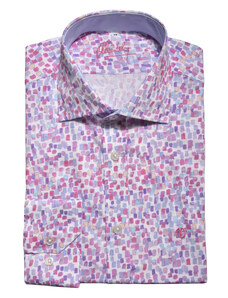 Alain Delon Voľnočasová Slim Fit košeľa s printom