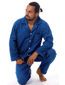 Naspani Pánské pyžamo klasické flanel 1PF0029