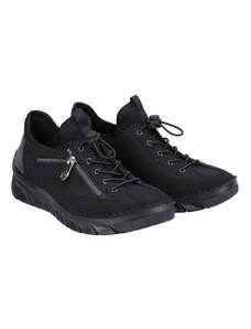 Sneakers tenisky v zajímavém zpracování Rieker 55062-00 černá