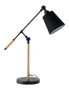 Černá kovová stolní lampa Somcasa Lizar 67 cm
