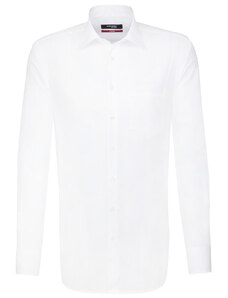 Pánská bílá nežehlivá košile Regular fit Seidensticker prodloužený rukáv 70 cm