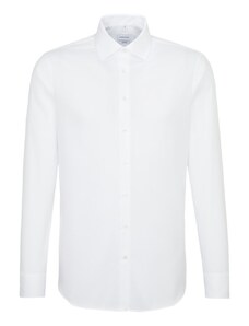 Seidensticker Pánská bílá business nežehlivá košile Shaped fit s dlouhým rukávem Seidentsticker