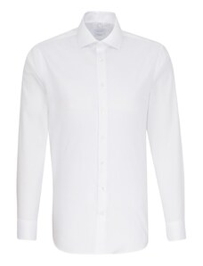 Pánská bílá nežehlivá Oxford košile Shaped fit s dlouhým rukávem Seidensticker