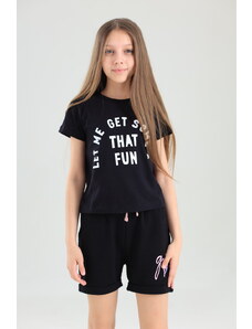 Winkiki Kids Wear Dívčí top Fun - černá