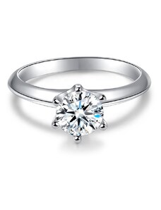 Royal Fashion stříbrný prsten HA-XJZ001-SILVER-MOISSANITE