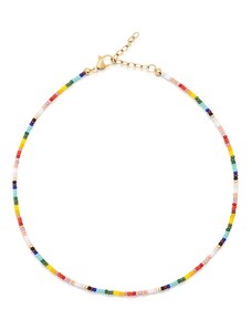 DÁMSKÝ CHOKER NIALAYA RAINBOW GLASS BEADS