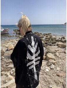 Look Project Unisex bavlněné kimono s páskem Mykonos