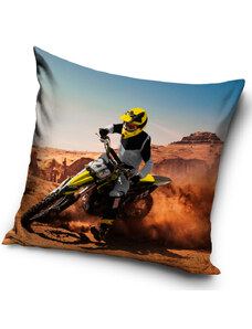 Carbotex Dekorační polštářek Motocross v poušti