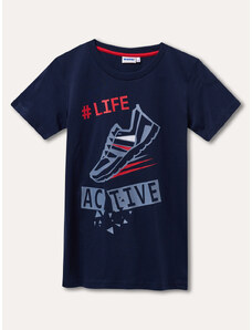 Winkiki Kids Wear Chlapecké tričko Active - navy