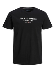 JACK & JONES Tričko 'Archie' černá / bílá